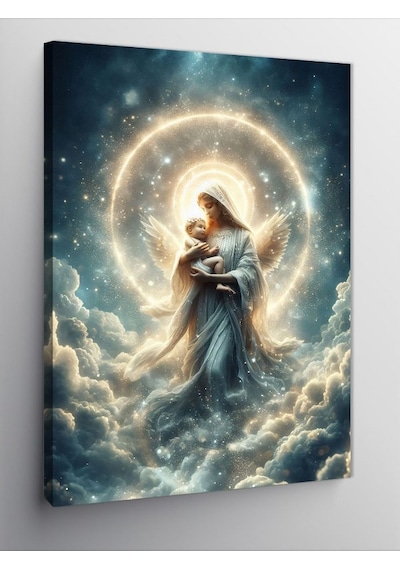 Kanvas Tablo Melek Ve Çocuğu 50cmx70cm
