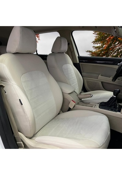 Skoda Superb Uyumlu Araca Özel Oto Koltuk Kılıfı 158482 Açık Bej
