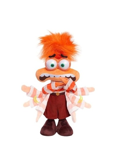 Inside Out 2 Anksiyete Özelliği Peluş, Çocuk Oyuncakları 3 Yukarı Just Play 000 Açık Krem