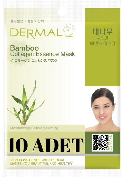 Dermal Bambu Özlü Sıkılaştırıcı ve Kolajen Maskesi 10'lu