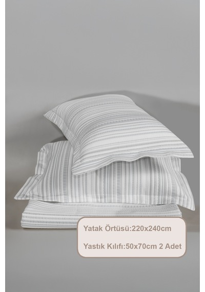 Elart Harmony Yatak Örtüsü Takımı Çift Kişilik 240x250 Cm Yeşil Yeşil