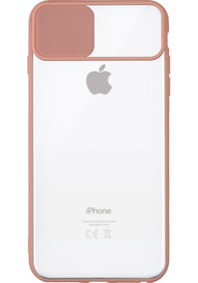 Apple Uyumlu iPhone 6 Plus ile Kapak Lensi Açılır Kapanır Kamera Korumalı Silikon Kılıf