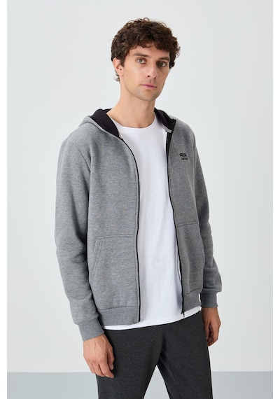 Air Jones Tommy Life Hector Gri Melanj Şardonlu Erkek Sweatshirt - 88139 GRİ MELANJ Air Jones Tommy Life Hector Gri Melanj Şardonlu Erkek Sweatshirt - 88139 GRİ MELANJ