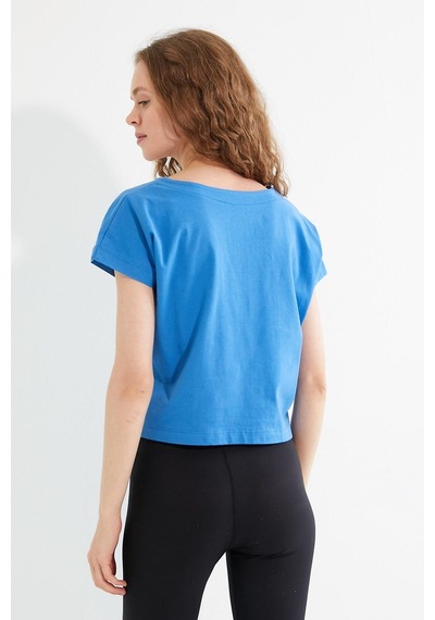Kadın T-shirt Mavi