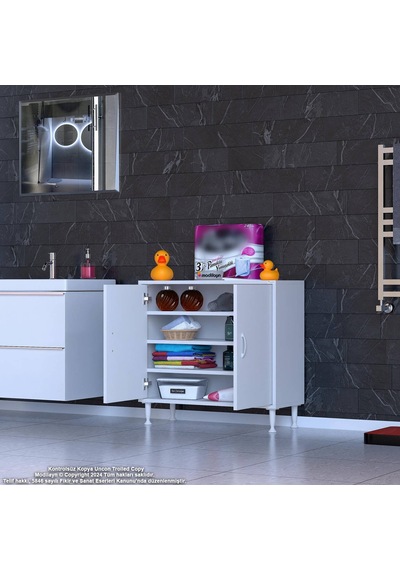 Eliusta Nirat 80 Cm 4 Bölmeli Beyaz Banyo Mutfak Dolabı 3 Raflı Kapaklı Çok Amaçlı Dolap 80x75x32,5 Cm Beyaz Eliusta Nirat 80 Cm 4 Bölmeli Beyaz Banyo Mutfak Dolabı 3 Raflı Kapaklı Çok Amaçlı Dolap 80x75x32,5 Cm Beyaz