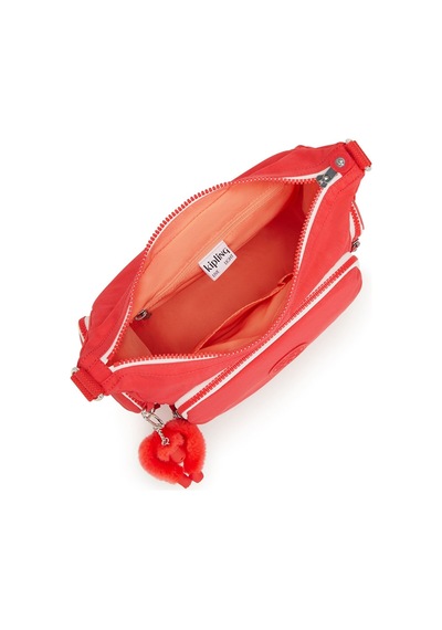 Kipling Kıplıng Gabb S Küçük Boy Omuz Çantası Kırmızı Almost Coral Kırmızı