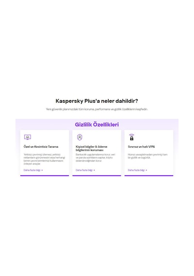 Kaspersky Plus Türkçe Kutusuz 1 Yıl 1 Kullanıcı Pvpv15kas0015