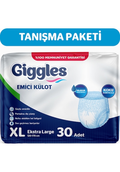 Giggles Emici Külot Hasta Bezi XL 30'Lu