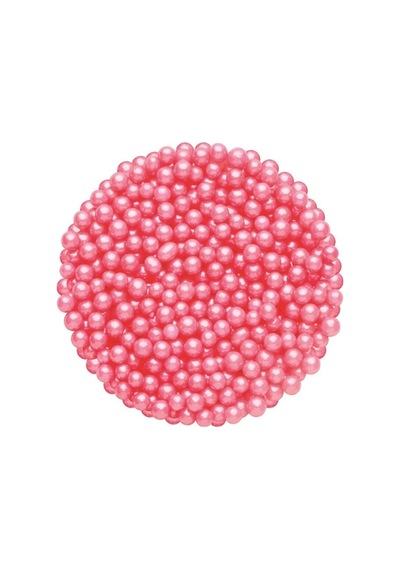 4 Mm Pembe Yenilebilir Boncuk Şeker Şekerleme Dr. Gusto 90 G
