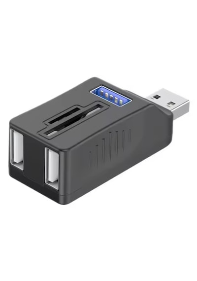 Alfais 6080 Usb 3.0 Hub 5 Port Çoklayıcı Sd Tf Micro Sd Mmc Kart Okuyucu Splitter Çevirici