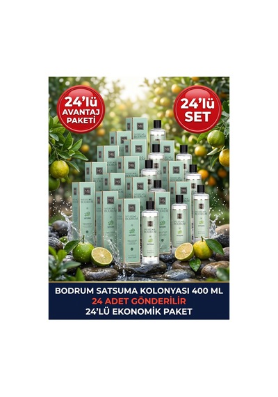 Satsuma Narenciye Kolonyası 400 Ml Dökmeli 24'lü Paket 80 Aile Ve Ofis Toptan Set