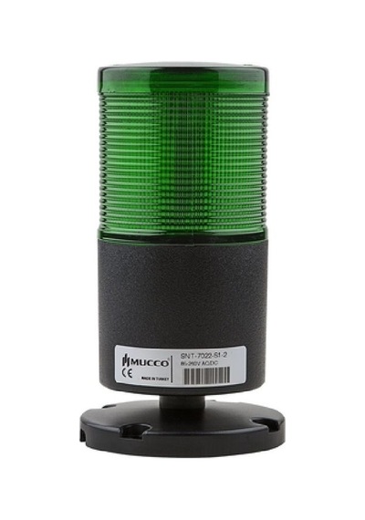 Mucco Snt-7024-db1-2 ,yeşil-24vdc,85db,dönder,tepe Lamba