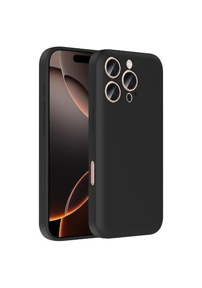 Apple Uyumlu iPhone 16 Pro Max Kılıf Kamera Korumalı Kartlık Hazneli Zore Vitra Kapak Siyah