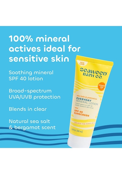 Seaweed Bath Co. Everyday Mineral Güneş Losyonu SPF40 100 ML
