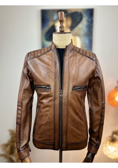 Always Leather Usta Ellerden Çıkan Efsane Hakiki Deri Mont 1803340003 Kahverengi