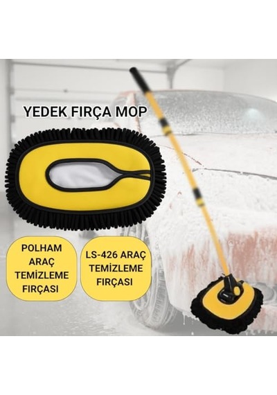 Polhammobile Sku:smgstk7d07284c00 Polham Ve Ls-426 Uyumlu Yedek Araç Yıkama Mopu, Oto Temizleme Fırçası Yedek Mop, Çizmez, Süper Emici Sku: Smgstk7d07284c00