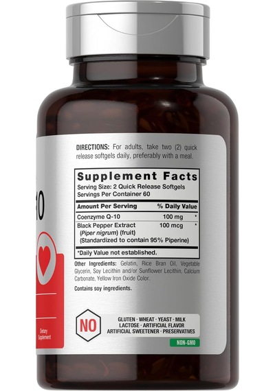 Horbäach Coq10 Koenzim 100mg 120 Softgels Aromasız