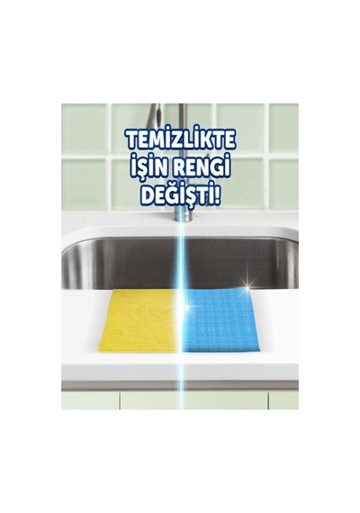 Hijyenik Temizlik Bezi 33 X 30 Cm 10 Lu 12 Adet Mavi
