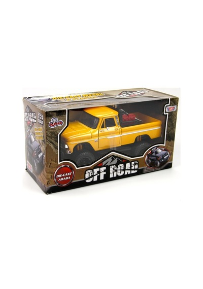 Motormax 1966 Chevy C10 Fleetside Off-road 1/24 Model Araba-sarı
