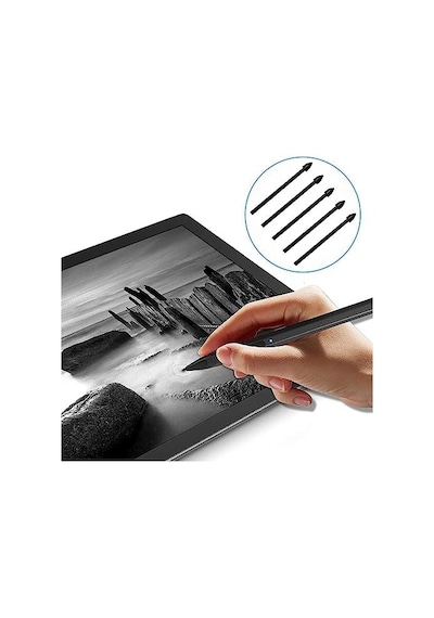 Daiuni S-pen Yedek Uçlar Galaxy Tab S7 Fe/tab S7 / Tab S7+ Plus/galaxy Tab S8 / Tab S8+ Plus/tab S8 Ultra İçin Dokunmatik Stylus S Pen Uçlar Uç Alet Seti, 5 Adet Siyah
