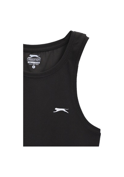 Slazenger KAIDENA IN Kadın Slim Fıt Kolsuz Siyah Tişört