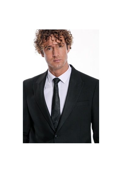 Wessi Desensiz Slim Fit Spor Siyah Erkek Ceket 001