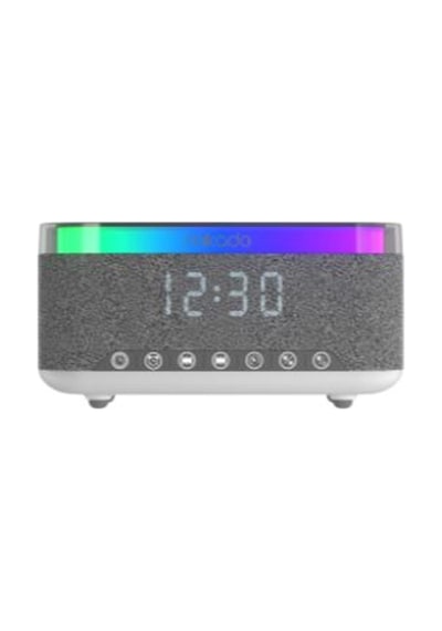Mikado Md-w10 1200mah 10w Gri Bt, Usb, Kablosuz Şarjlı Rgb-alarmlı Saat Speaker