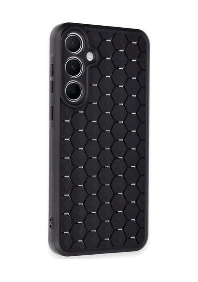Samsung Galaxy A35 5g Kılıf Petek Silikon Kapak - Siyah