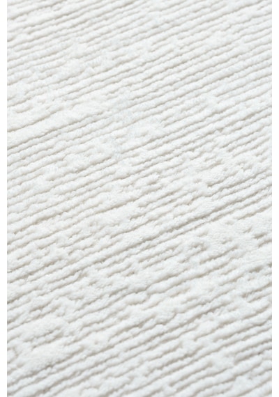 Mariesse Home Zen Koleksiyonu - Bambu Tarz Modern Sık Dokuma Halı Salon Oturma Odası Halısı Beyaz