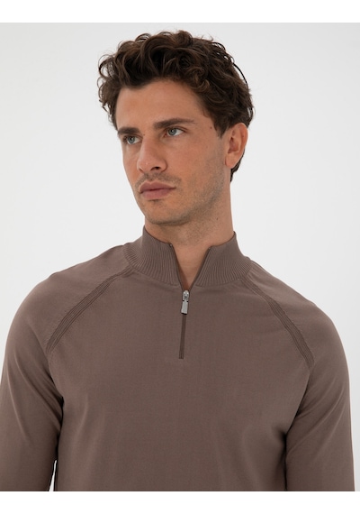 Pierre Cardin Erkek Vizon Kazak /triko 50315752-vr052 Vizon