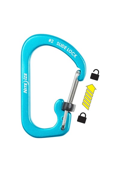 Nite Ize Slidelock Alüminyum Carabiner 2- Mavi