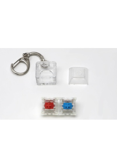 Outemu Blue Ve Red Mavi Ve Kırmızı Mekanik Switch Tuş Gerginlik Atma Buton Test Anahtarlık Keycap