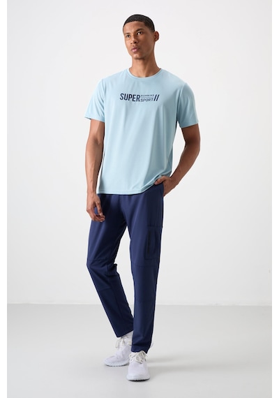 Tommy Life İndigo Polyester İnce Yumuşak Comfort Fit Erkek Eşofman Alt - 82120 İndigo