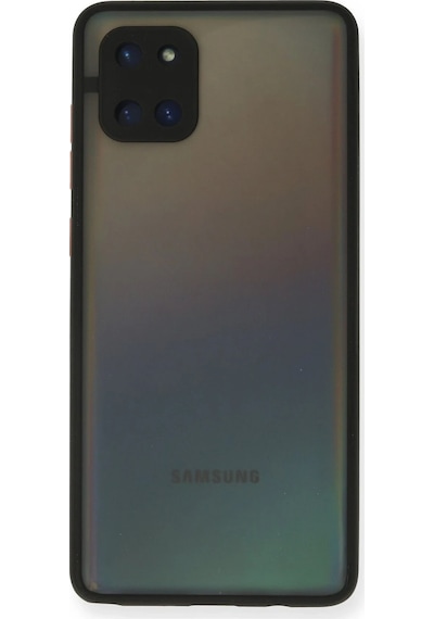 Newface - 923 - Samsung Galaxy Uyumlu A81 / Note 10 Lite Kılıf Montreal Silikon Kapak - Csmo-tex - - Siyah