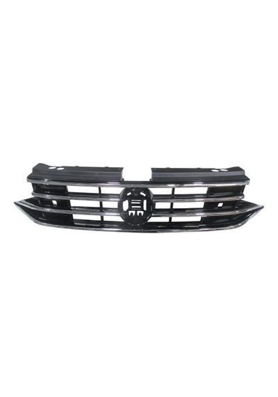 Volkswagen Tiguan 2021-2024 Ön Panjur Siyah Nikelaj Çıtalı Lıfe - Elegance Tyg Oem No:5na853651b