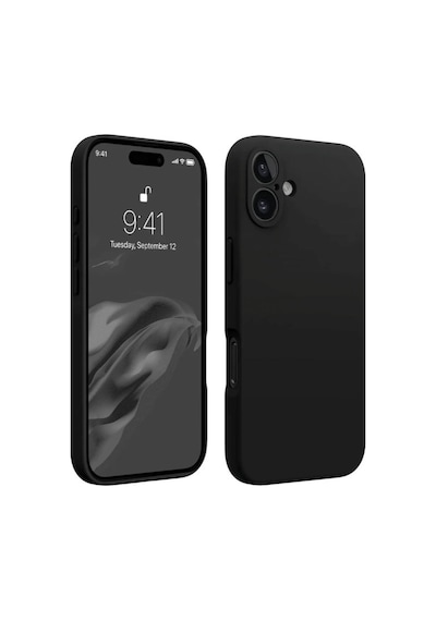 Apple iPhone Uyumlu 16 Plus Kılıf First Silikon - Siyah Bzsxx00 1