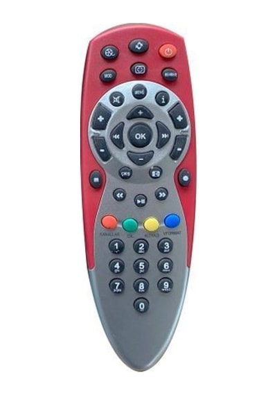 Au-18e Digitürk Uydu Kumandası Kırmızı Renk