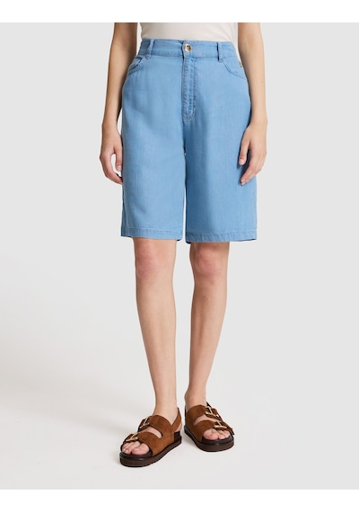 Pierre Cardin Kadın Açık Mavi Şort Jean 50324122-vr003