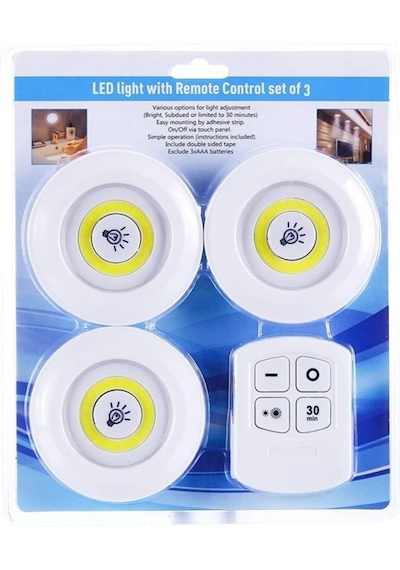 Powermaster Üçlü Kumandalı Pilli Dokunmatik Portatif Cob Led Işık