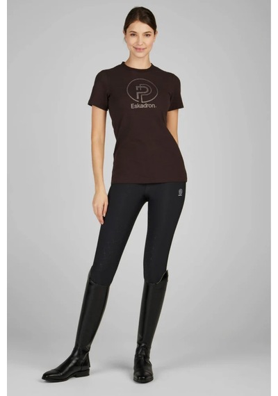 Eskadron 24 Platinum Kadın T - Shirt Slim Fit Kahverengi