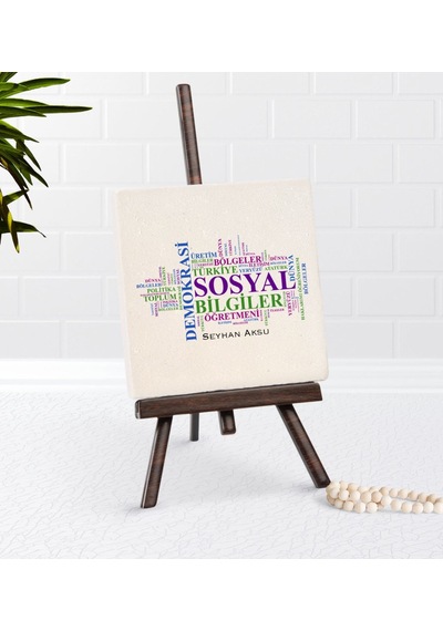 Kişiye Özel Sosyal Bilgiler Öğretmeni Şovaleli Doğal Taş-1