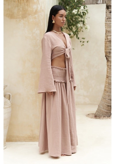 Mai Collection Mai Studios Co. Marshanda Somon Crop Etek Takım Somon