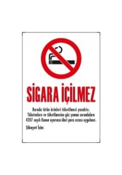SİGARA İÇİLMEZ