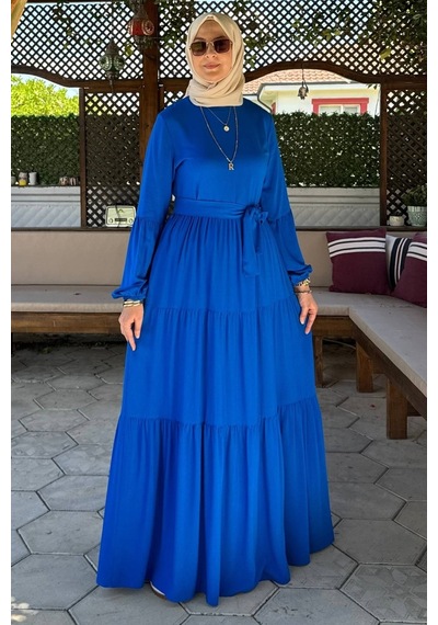 Rabia Şamlı Asil Elbise Saks Normal