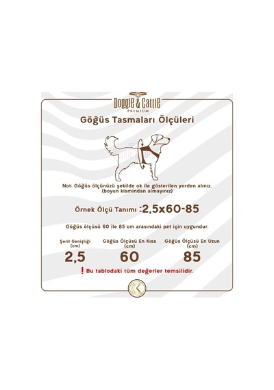 Doggie Havalı Dokumadan El Yapımı Köpek Göğüs Tasması M-2x45-55cm - Black Siyah