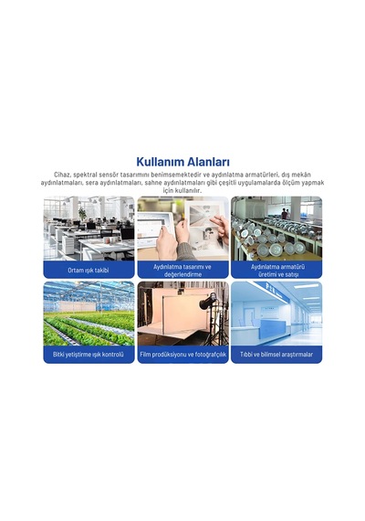 Linshang Ls330 Profesyonel Spektral Lüksmetre Crı, Cct Ve Flicker Ölçümü