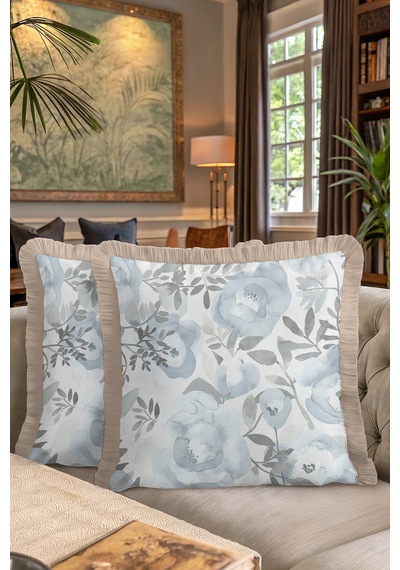 Modern Çiçek Motifli Saçaklı Yastık Kılıfı - Pastel Mavi Bohem Bej Püsküllü Kırlent Kılıfı Mat Lavanta Kurşun Modern Çiçek Motifli Saçaklı Yastık Kılıfı - Pastel Mavi Bohem Bej Püsküllü Kırlent Kılıfı Mat Lavanta Kurşun