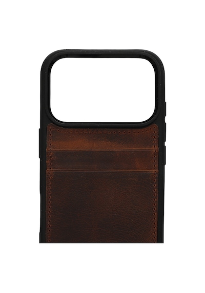 Vintage Wallet Kartlıklı Premium Deri Kılıf Apple Uyumlu iPhone 17 Pro Antik Kahve