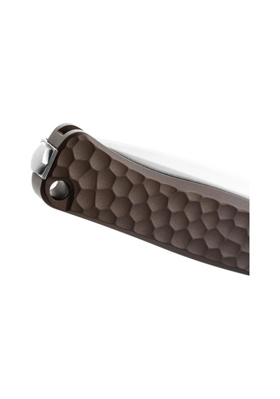 Lionsteel Emmet Em01a Es Stone Washed Blade Magnacut Aluminium Hammertone Kamp Çakı Kahverengi