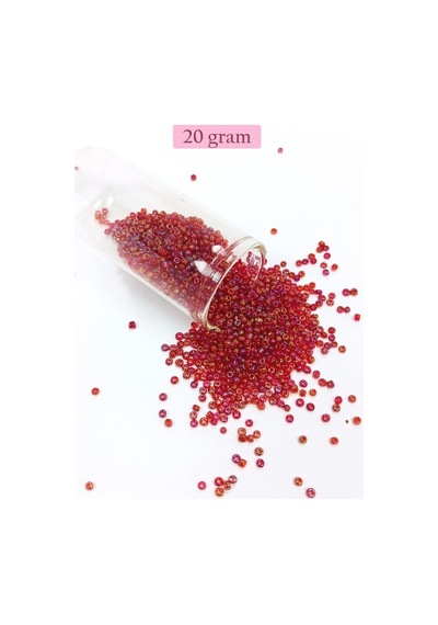 Dökme Cam Kum Boncuk 11/0 2 Mm - 4 Renk - Toplam 80 Gram - Bnc405 Diğer
